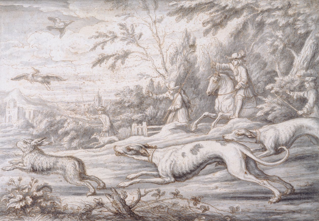 Hare Hunting by Francis Barlow