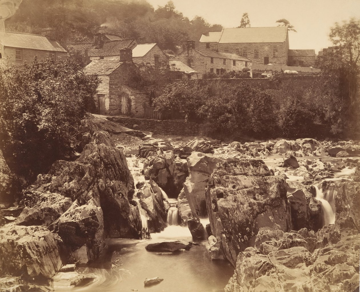 At Pont y pair, Bettws-y-Coed, North Wales by Francis Bedford