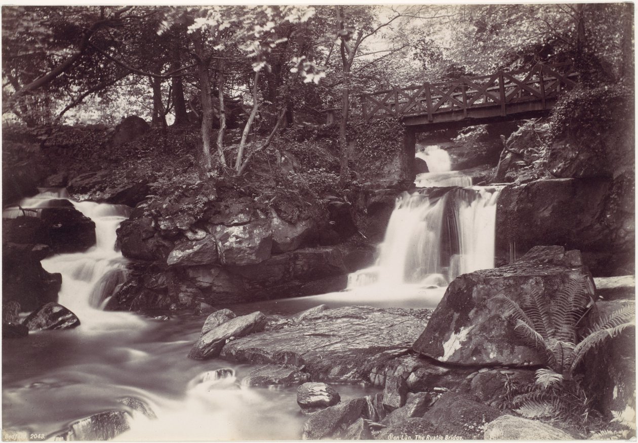 Glen Lun. The Rustic Bridge by Francis Bedford