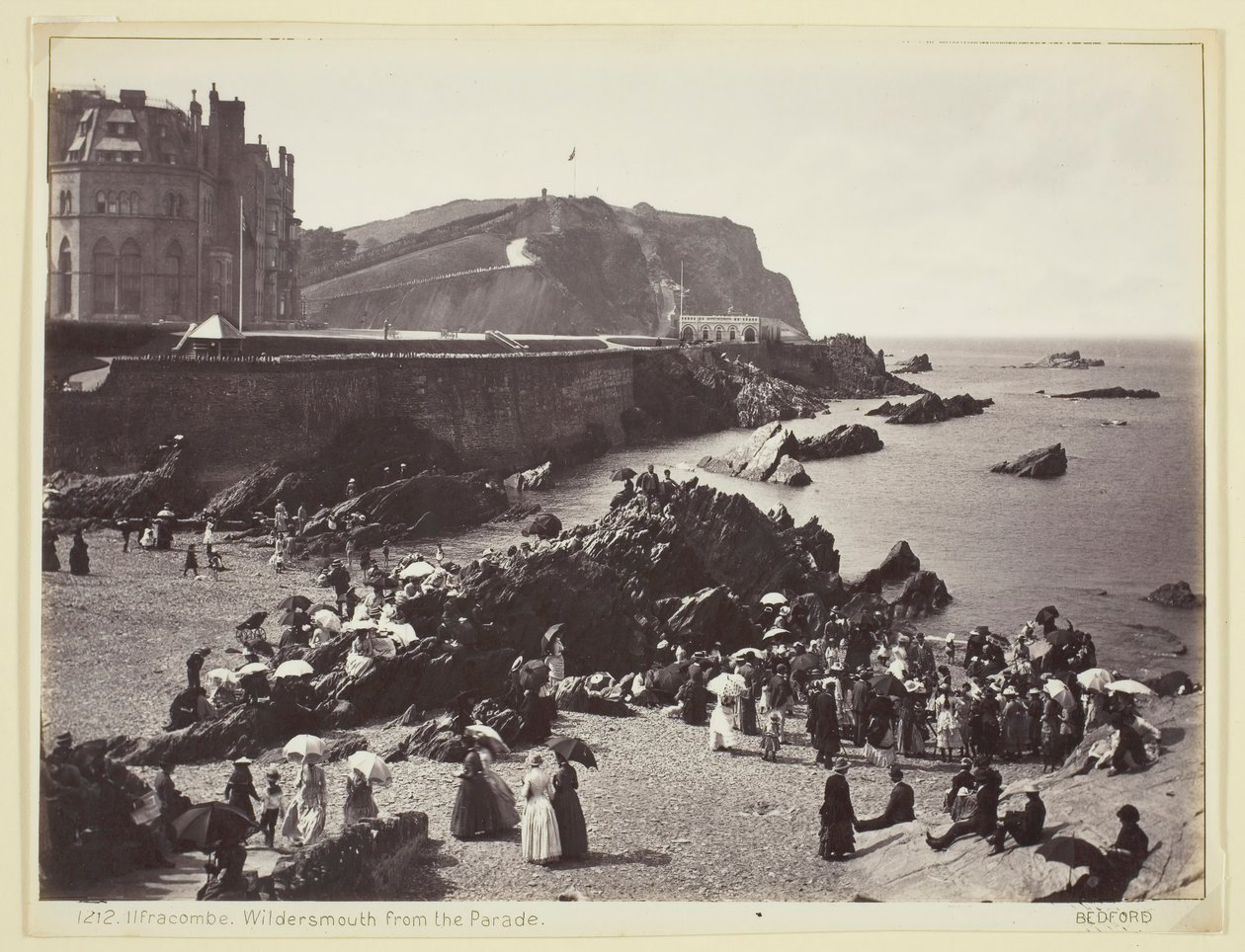 Ilfracombe, Wildersmouth from the Parade, 1860-94 by Francis Bedford