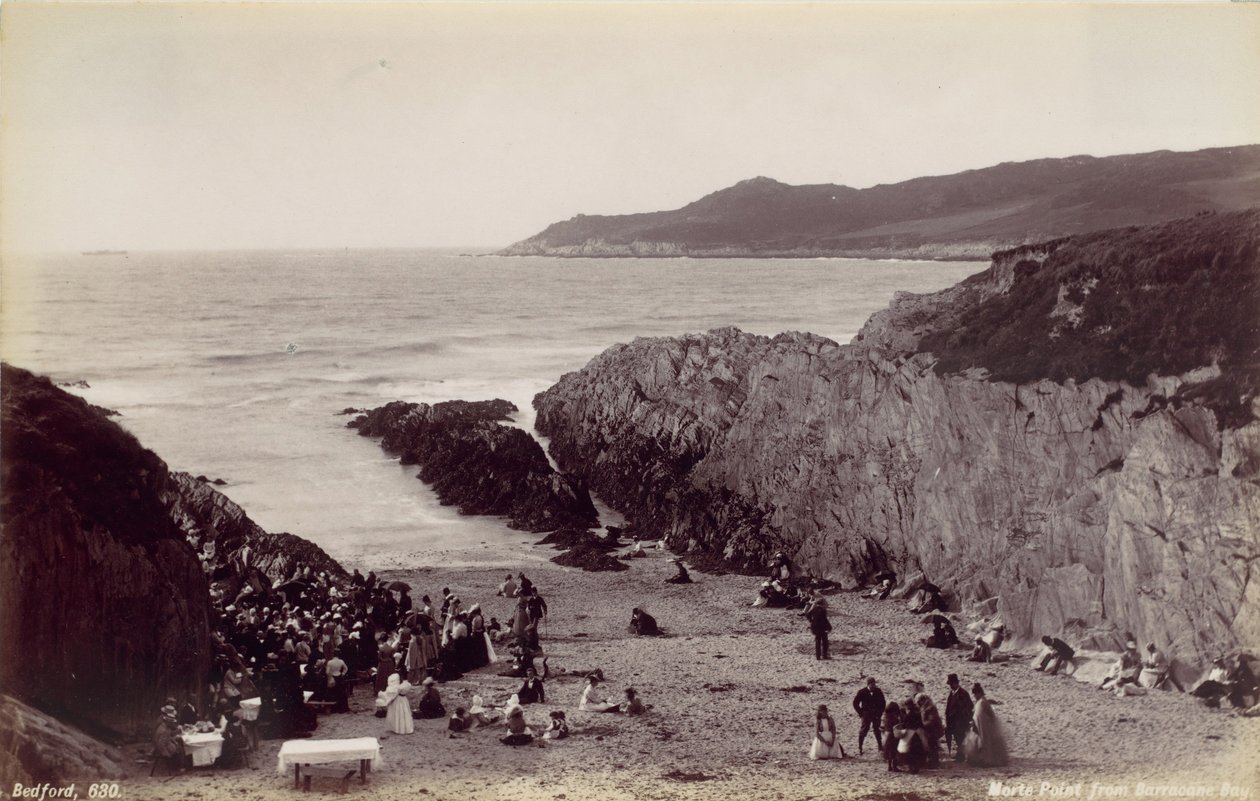 Morte Point from Barricane Bay, 1870s by Francis Bedford