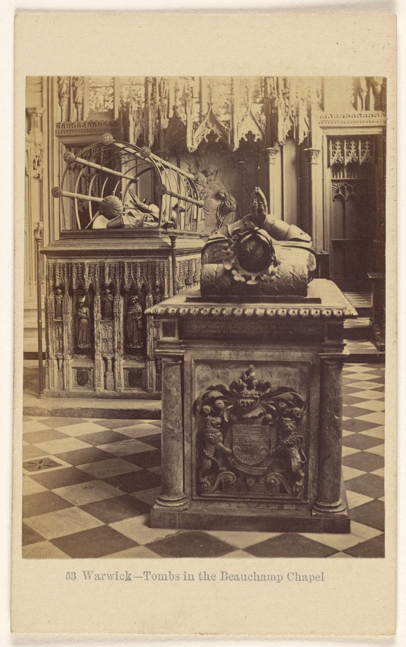Warwick - Tombs in the Beauchamp Chapel by Francis Bedford