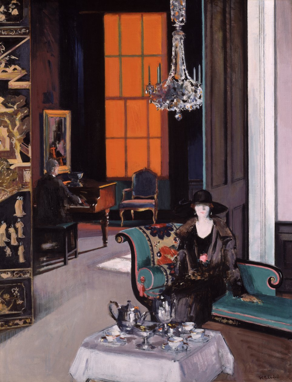 Interior: The Orange Blind by Francis Campbell Boileau Cadell