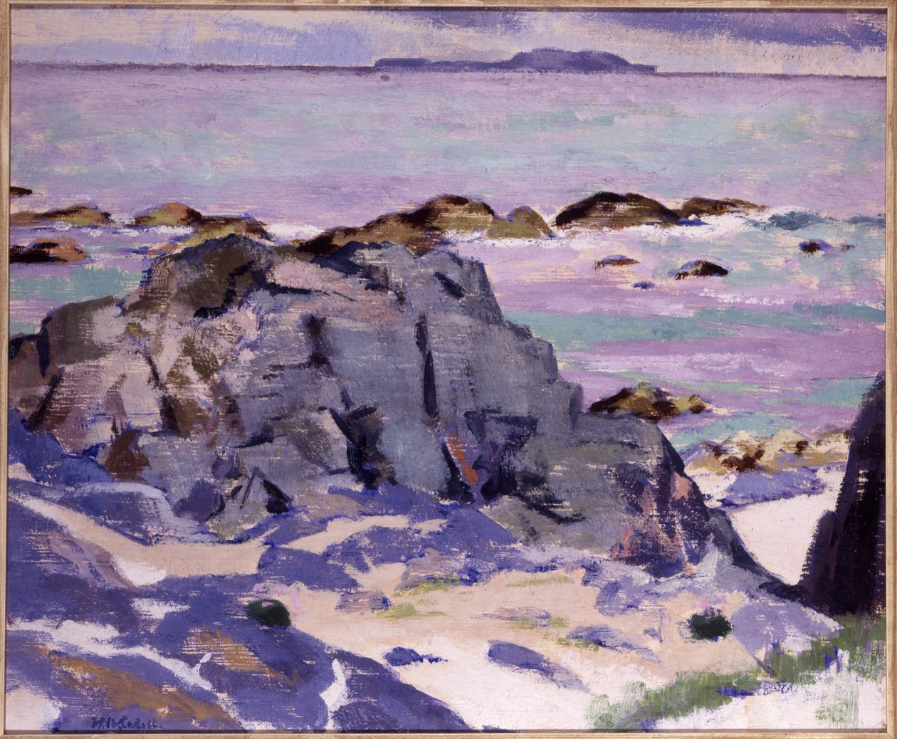 Lunga from above Mermaids, Iona by Francis Campbell Boileau Cadell