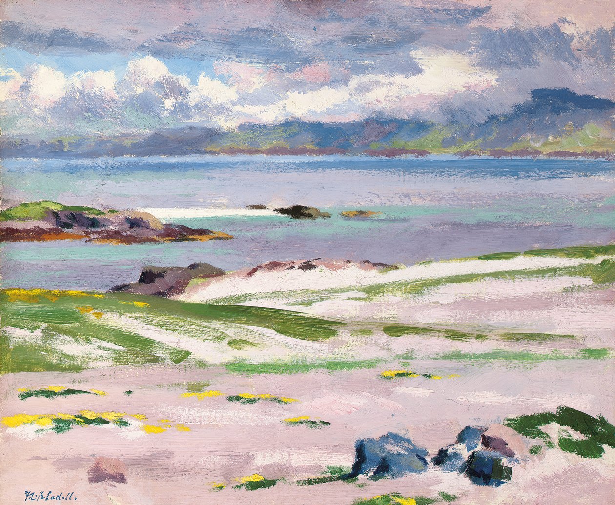 Towards Mull from Choc Ard Anraidh, Iona by Francis Campbell Boileau Cadell
