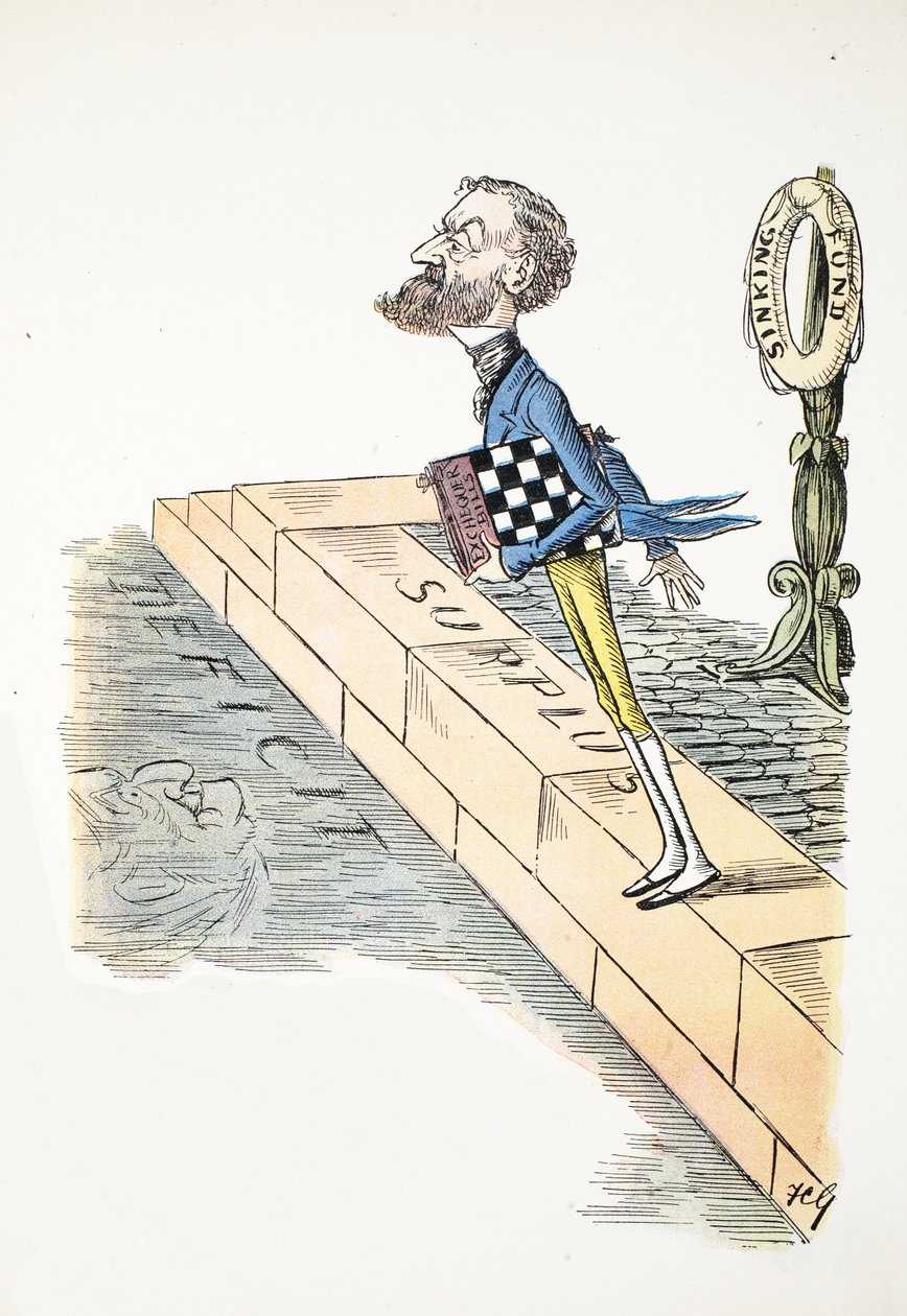 Capital F, illustration from The Struwwelpeter Alphabet, verse by Harold Begbie by Francis Carruthers Gould