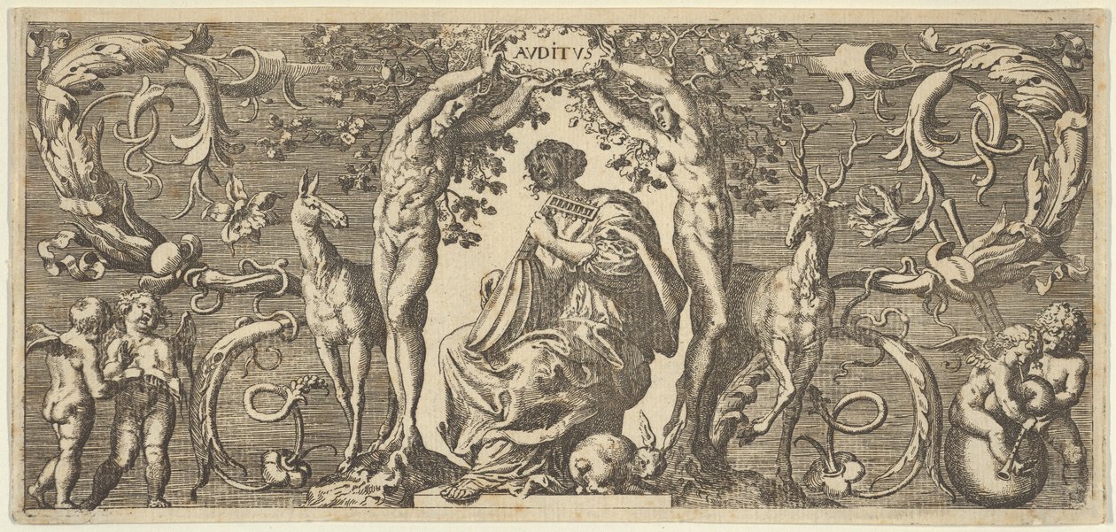 Hearing (from Five Senses) by Francis Cleyn