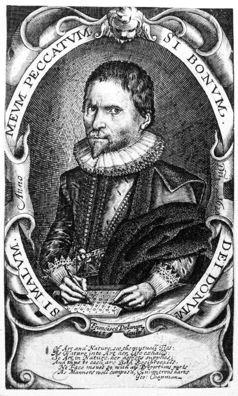 Portrait of a Gentleman Believed to be Thomas Harriot, c.1620 by Francis Delaram