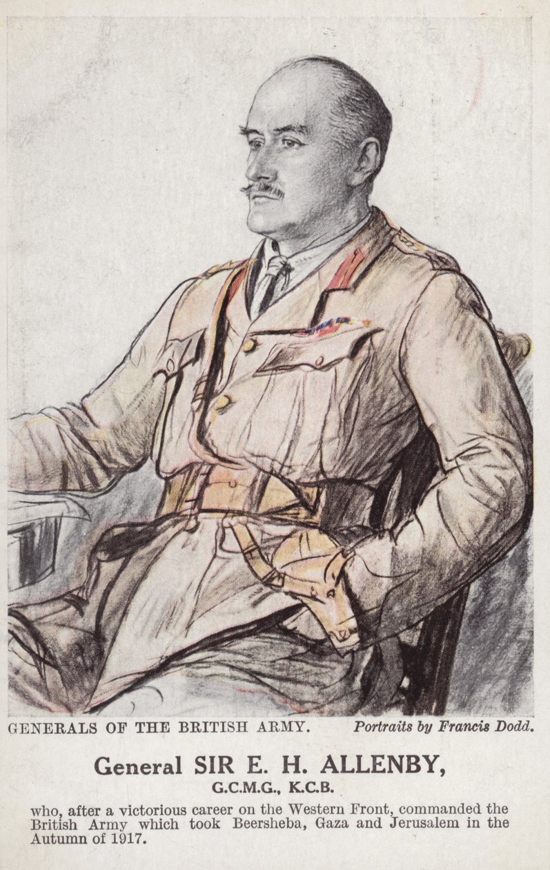 General Sir E H H Allenby by Francis Dodd