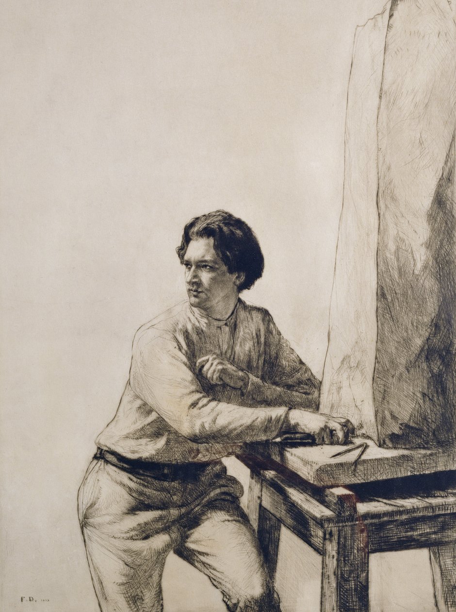 Portrait of Jacob Epstein by Francis Dodd