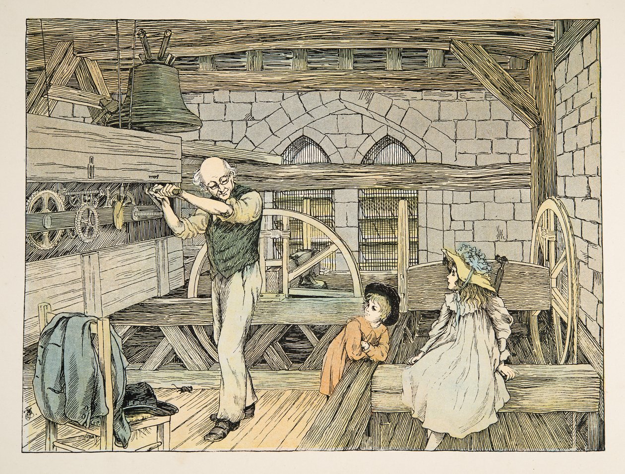 The Clockwinder, from Four and Twenty Toilers, pub. 1900 by Francis Donkin Bedford