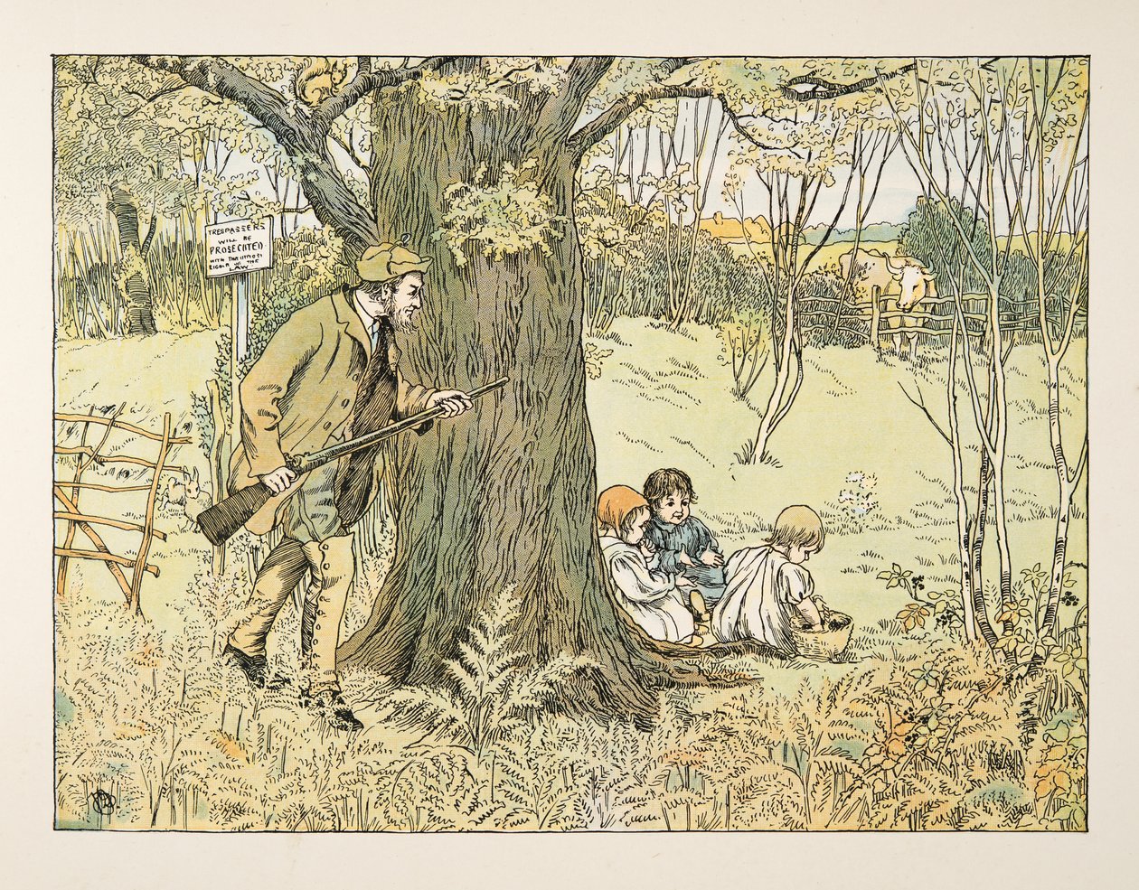 The Gamekeeper, from Four and Twenty Toilers, pub. 1900 by Francis Donkin Bedford