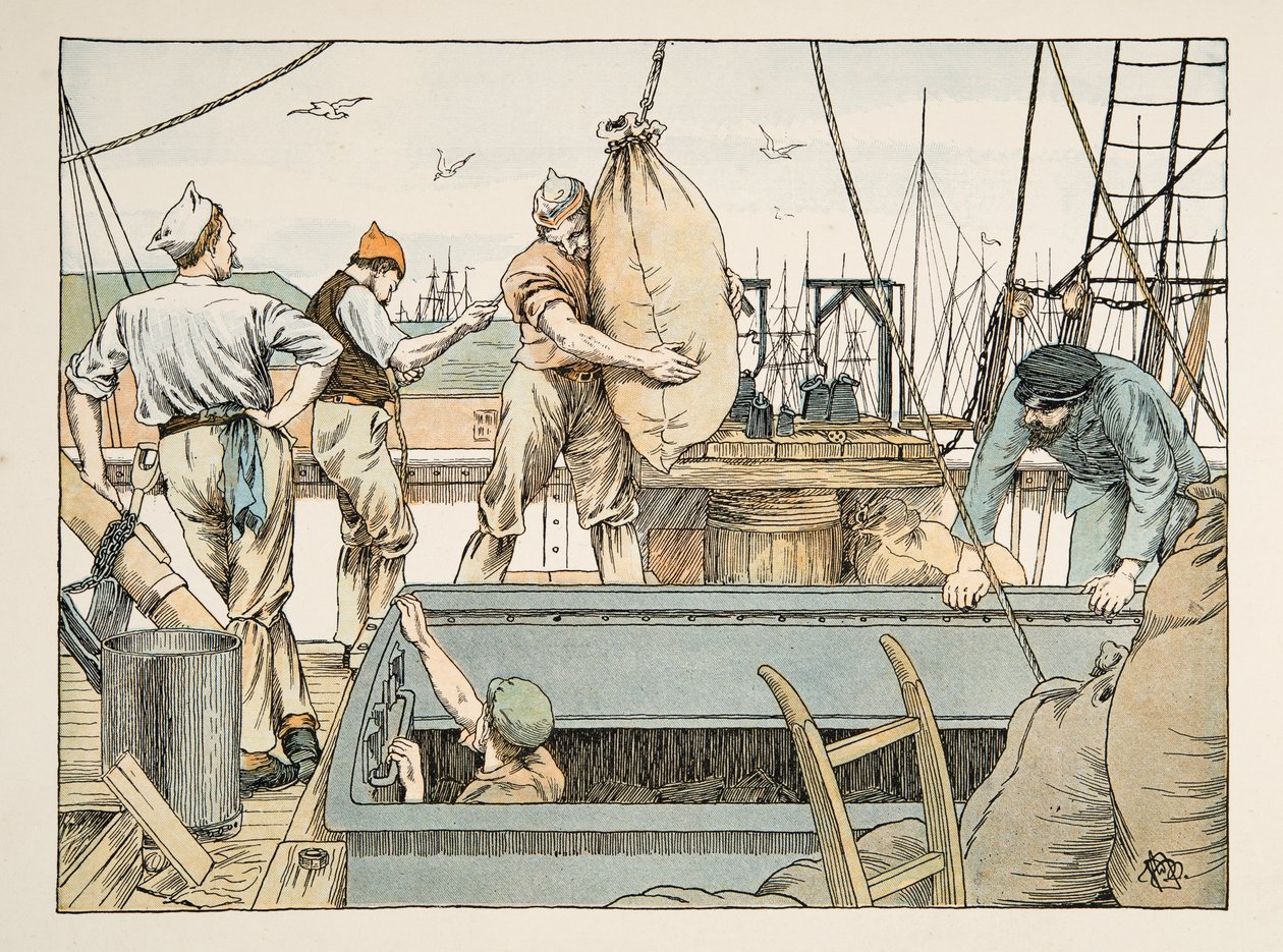 The Stevedore, from Four and Twenty Toilers, pub. 1900 by Francis Donkin Bedford