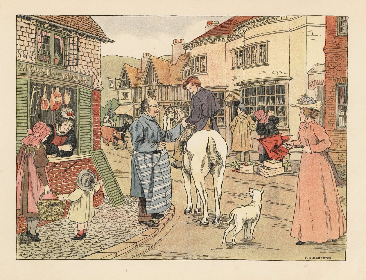 Victorian Butcher and Butcher