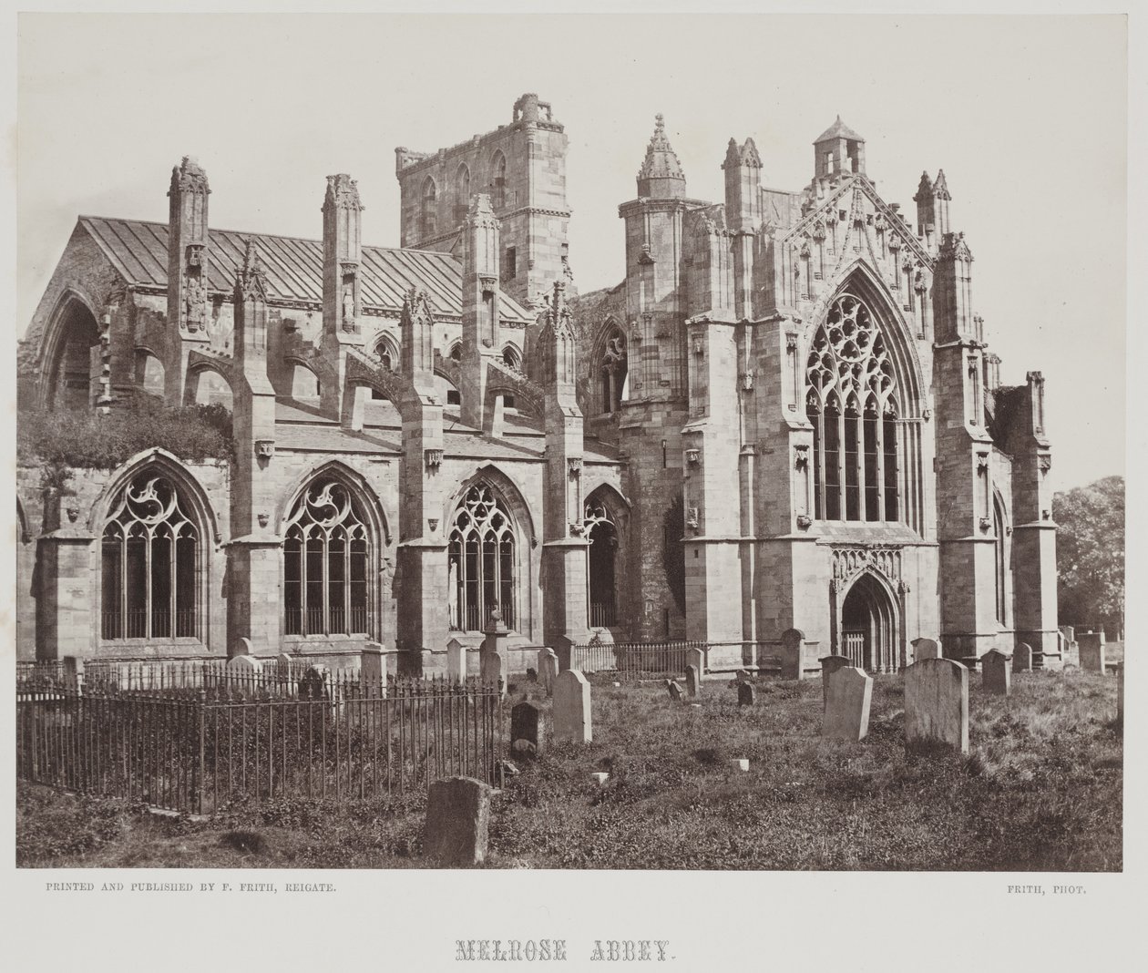 Melrose Abbey, c.1857 by Francis Frith