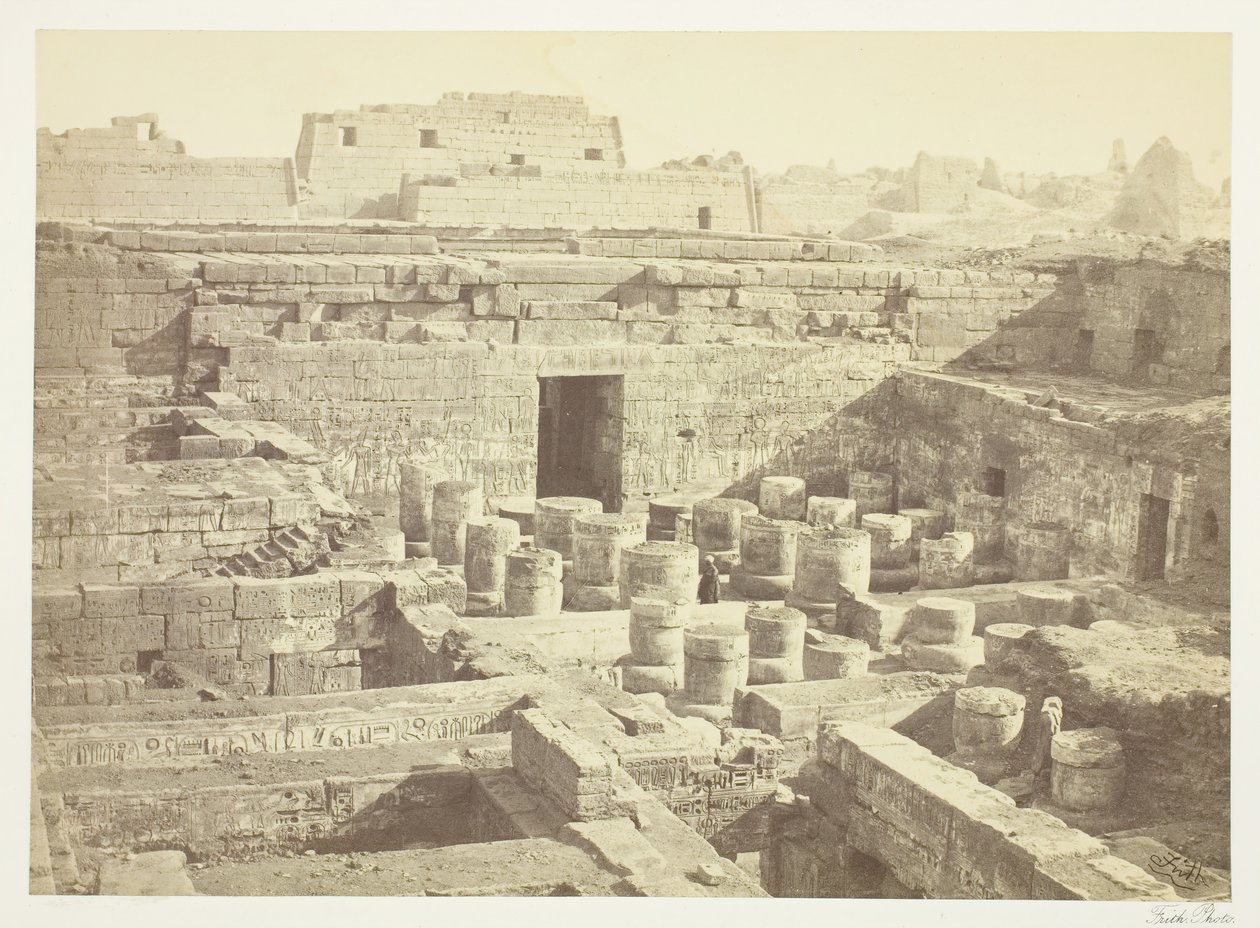 New Excavation at Medinet-Haboo, 1860, printed 1862 by Francis Frith
