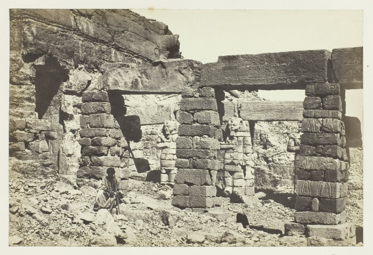 Portico of the Temple of Serf Hossayn, Nubia by Francis Frith