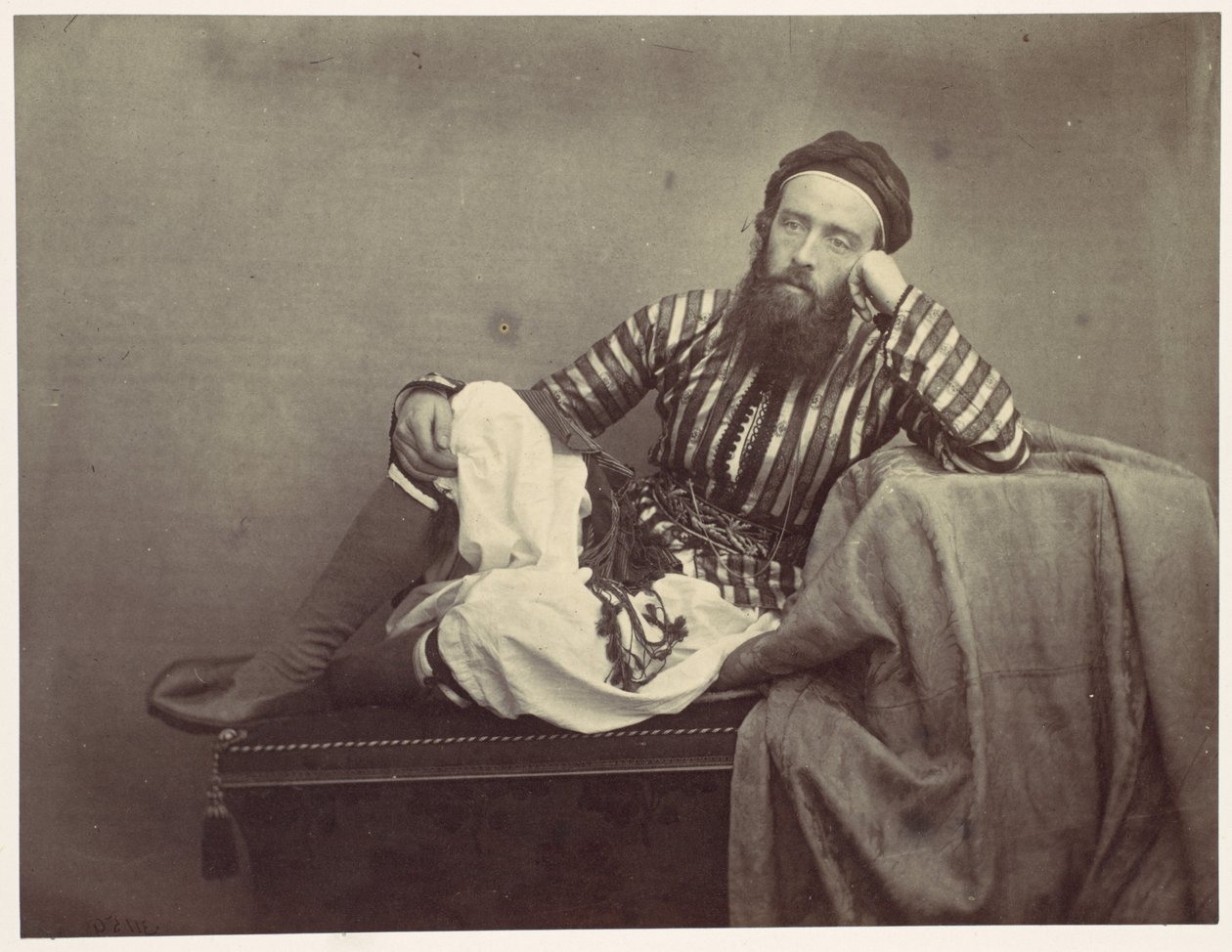 Portrait, Turkish Summer Costume by Francis Frith