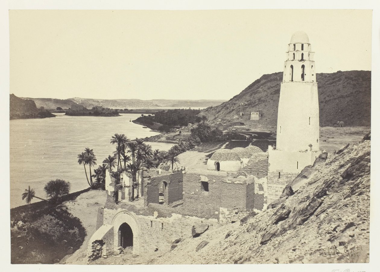 Ruined Mosque Near Philae by Francis Frith