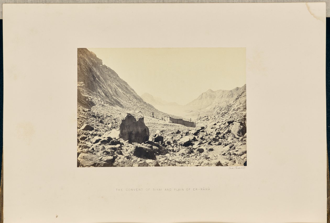 The Convent of Sinai and Plain of Er-Raha by Francis Frith