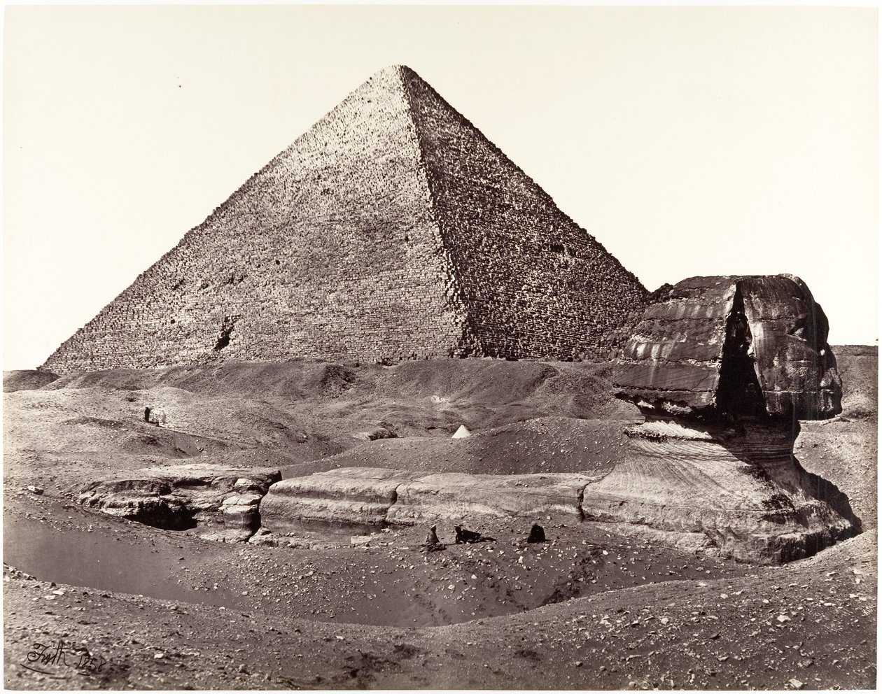 The Great Pyramid and The Great Sphinx by Francis Frith