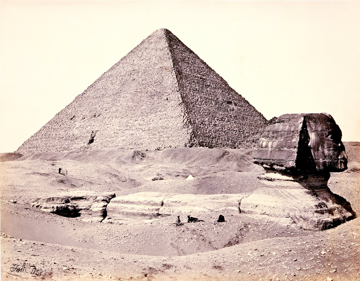 The Great Pyramid and the Great Sphinx, from the Southwest by Francis Frith