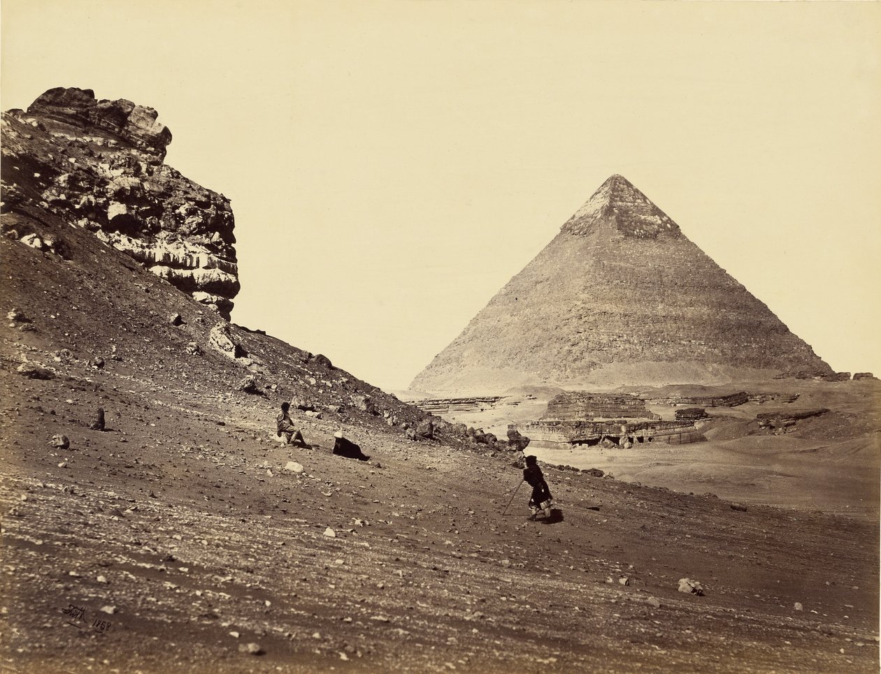 The Second Pyramid from the Southeast by Francis Frith