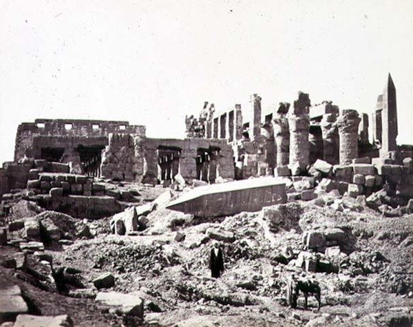 The Temple of El-Karnak from the South East by Francis Frith