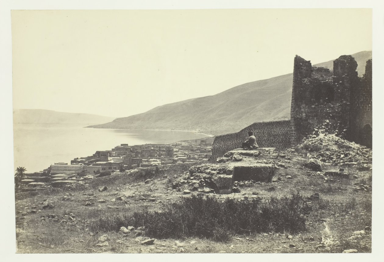 The Town and Lake of Tiberias, from the North, 1857 by Francis Frith