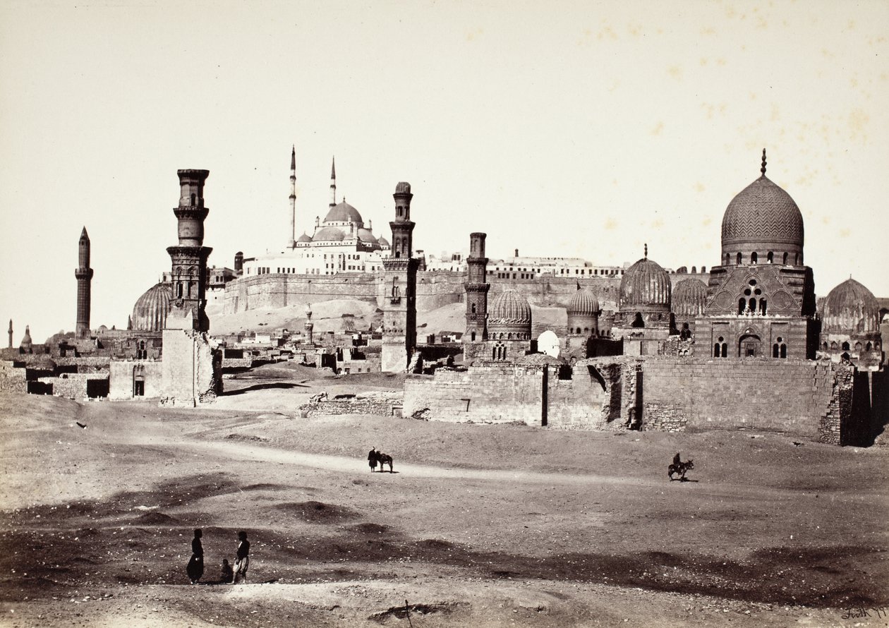 Tombs in Southern Cemetery, Cairo by Francis Frith