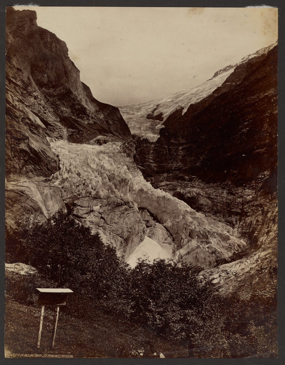 Upper Glacier Grindelwald by Francis Frith