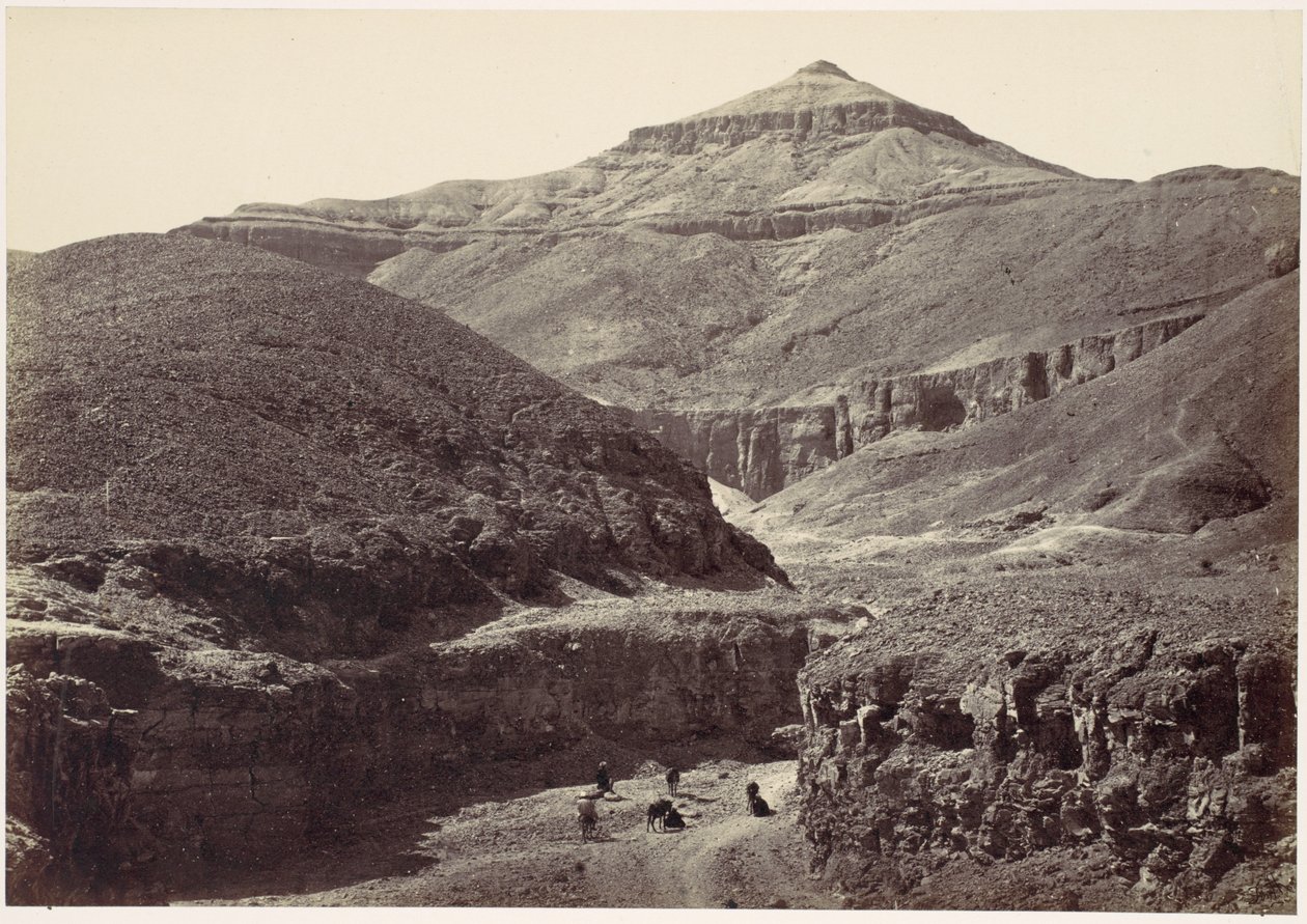 Valley of the Tombs of the Kings, Thebes by Francis Frith