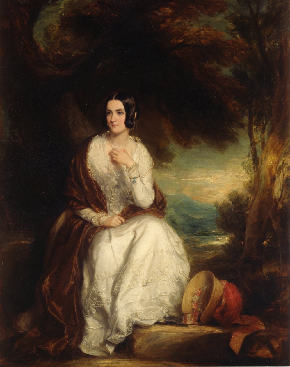 Portrait of Eleanor, wife of the 4th Duke of Northumberland by Francis Grant