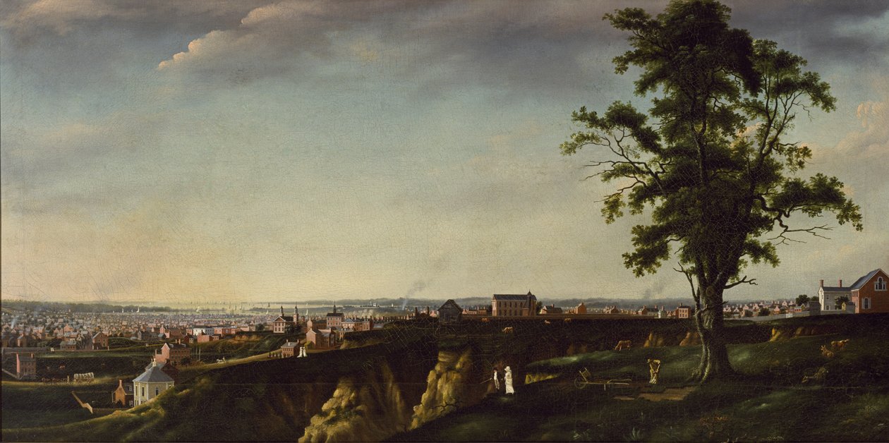 View of Baltimore from Chapel Hill, c.1803 by Francis Guy