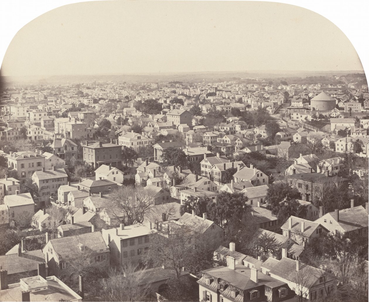 Looking Northwest from Westminster Street, Providence by Francis Hacker