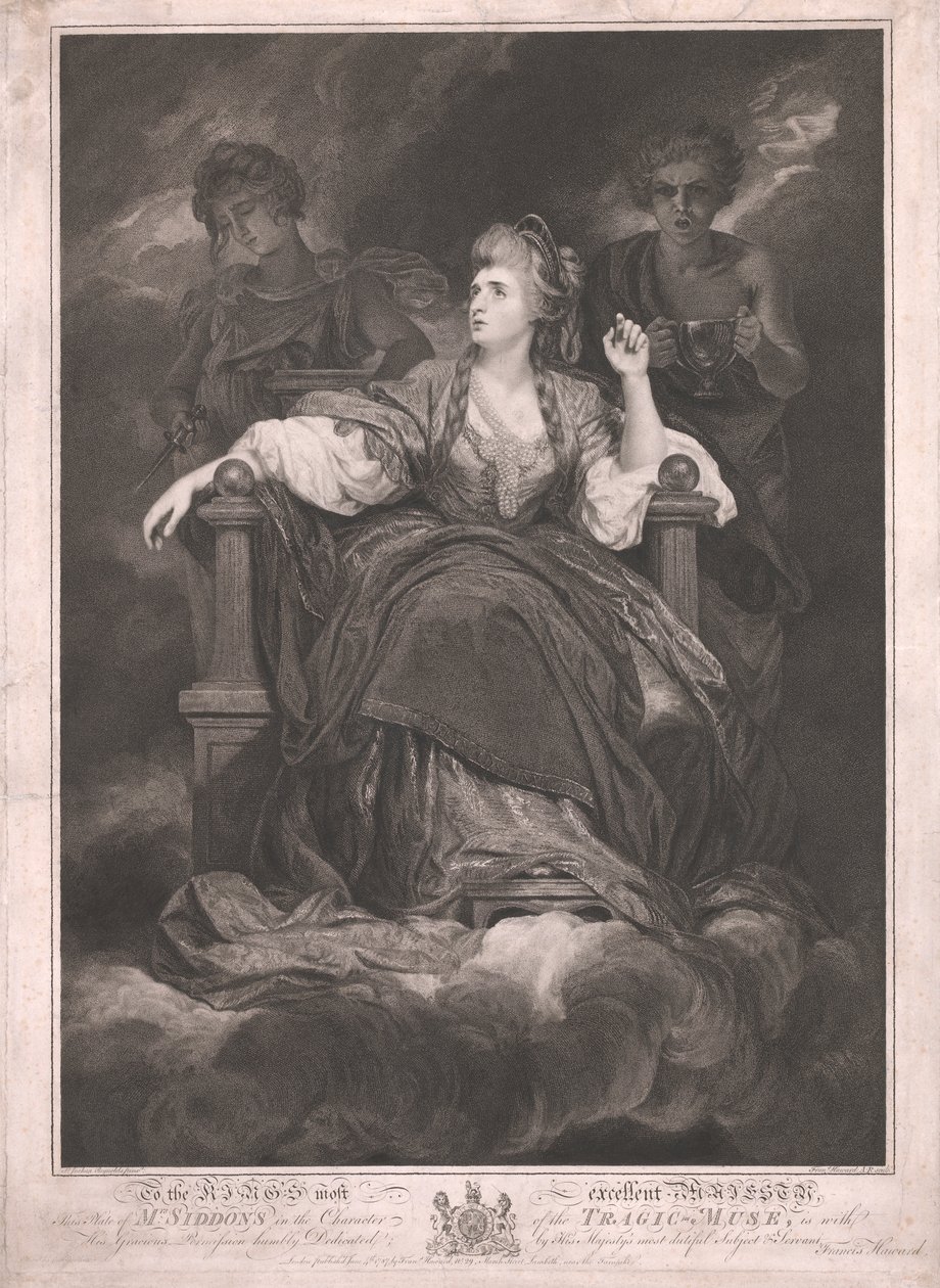 Mrs. Siddons in the Character of the Tragic-Muse by Francis Haward