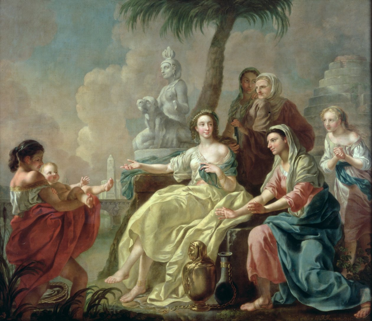 The Finding of the Infant Moses in the Bullrushes, 1746 by Francis Hayman