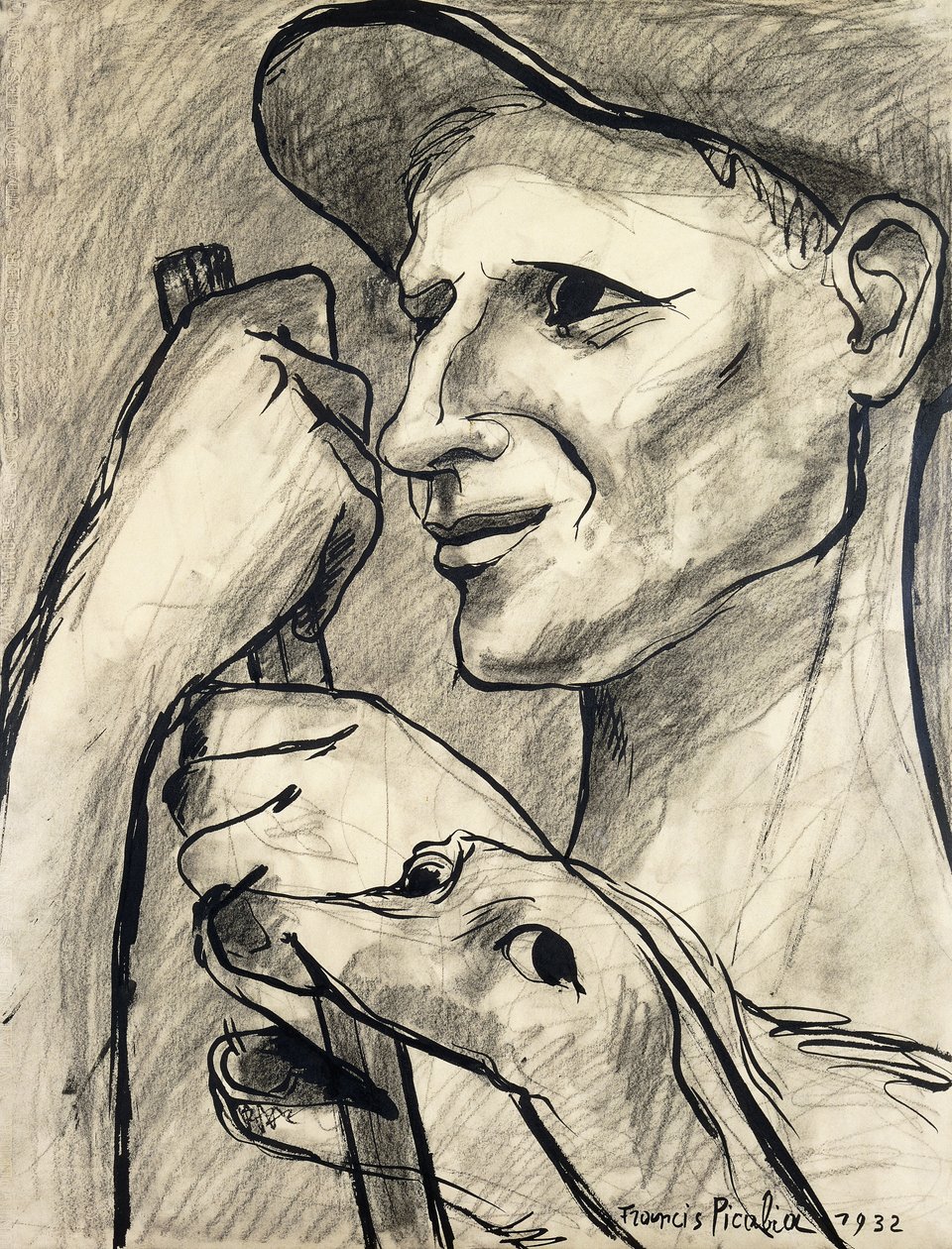 Man and His Dog by Francis Picabia
