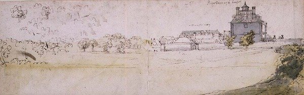 Peterborough House and Westminster Abbey by Francis Place
