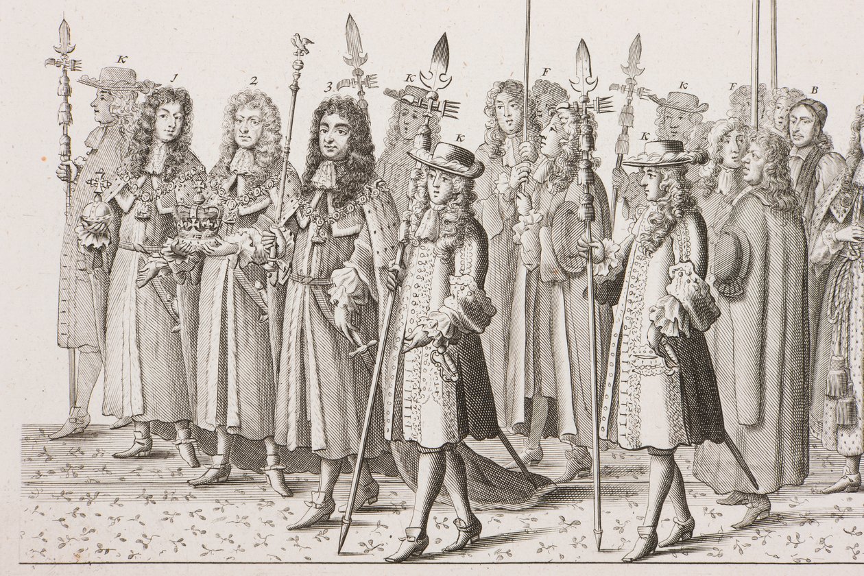 James II coronation procession by Francis Sandford
