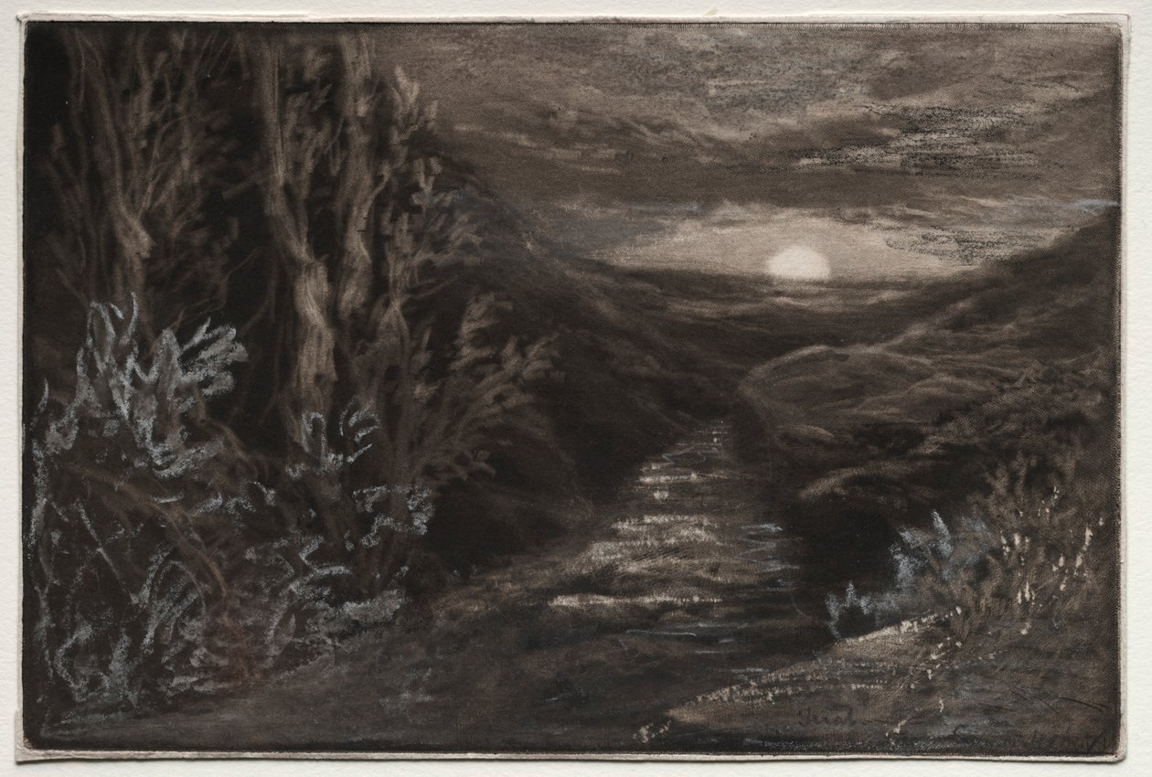 A Moorland Stream by Francis Seymour Haden