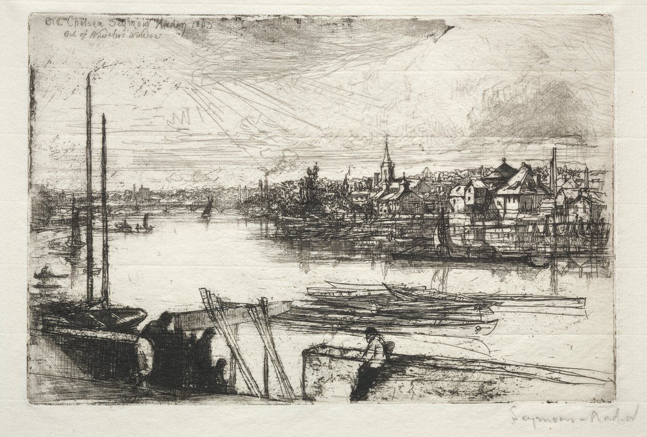 Battersea Reach by Francis Seymour Haden