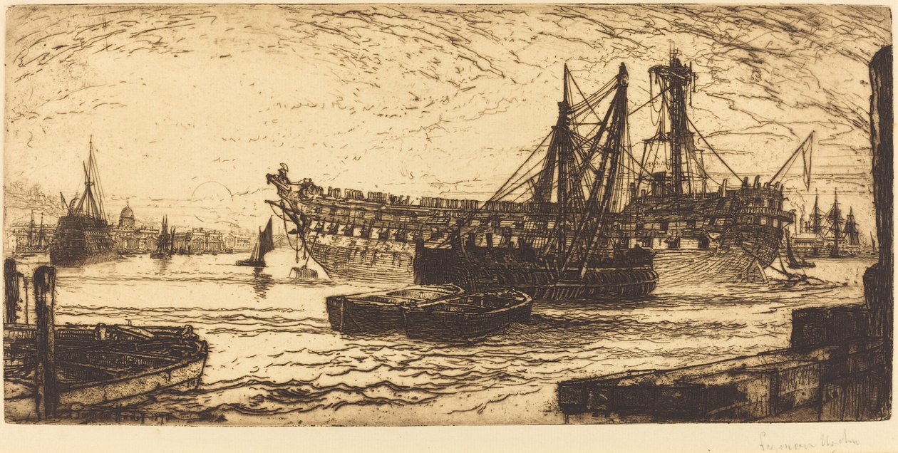 Breaking Up of the Agamemnon by Francis Seymour Haden
