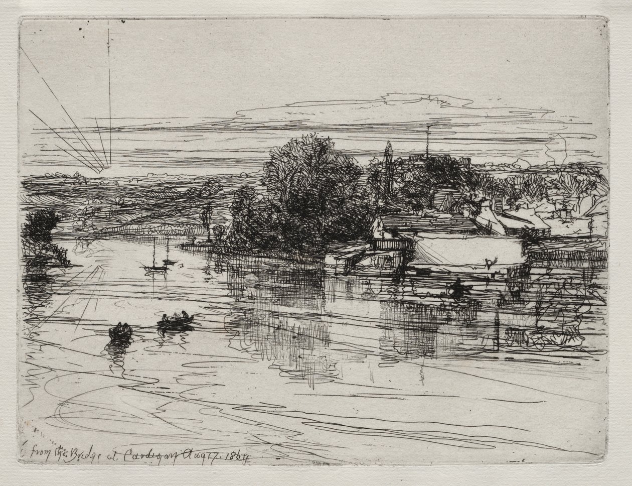 Cardigan Bridge by Francis Seymour Haden
