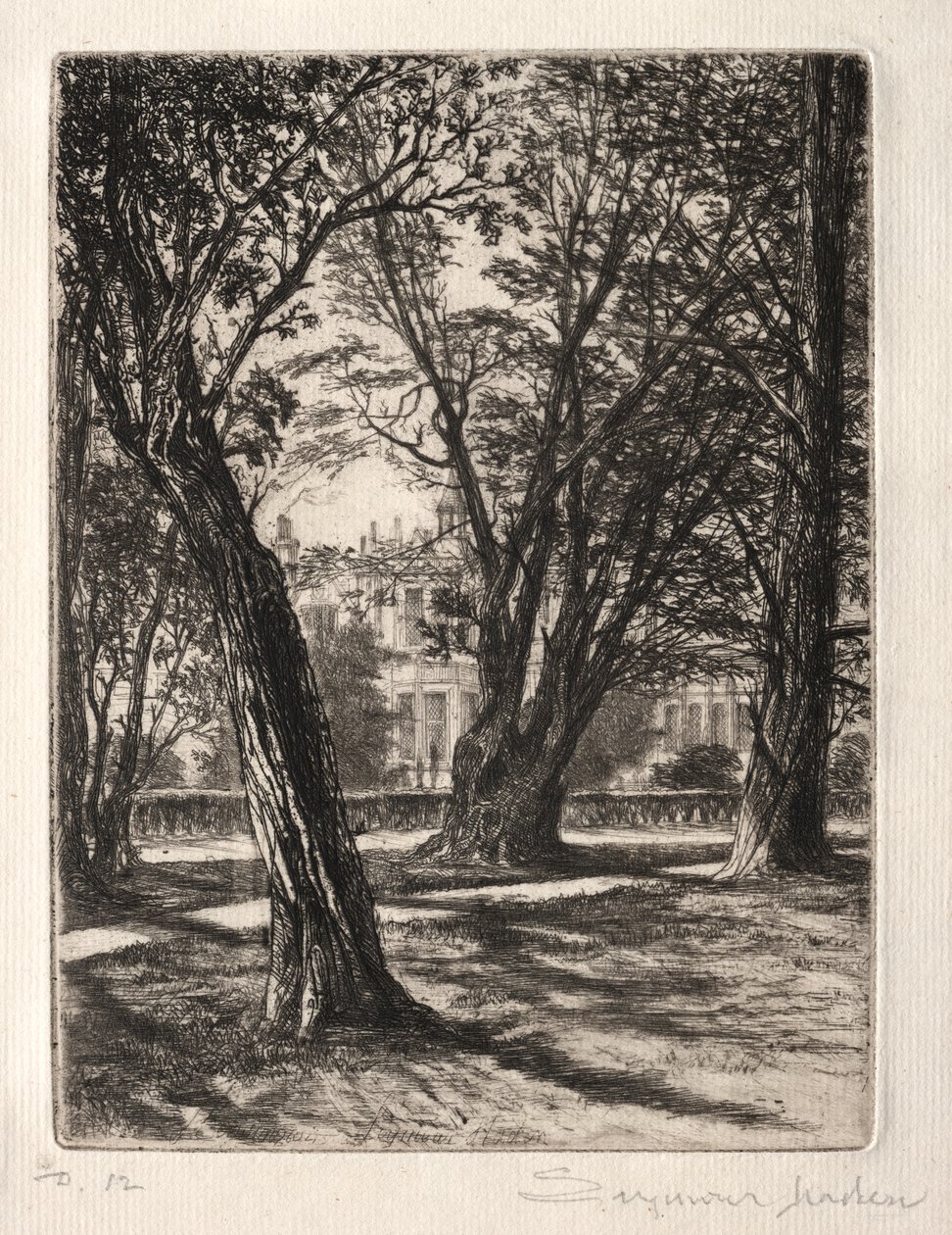 Kensington Gardens (The Small Plate) by Francis Seymour Haden