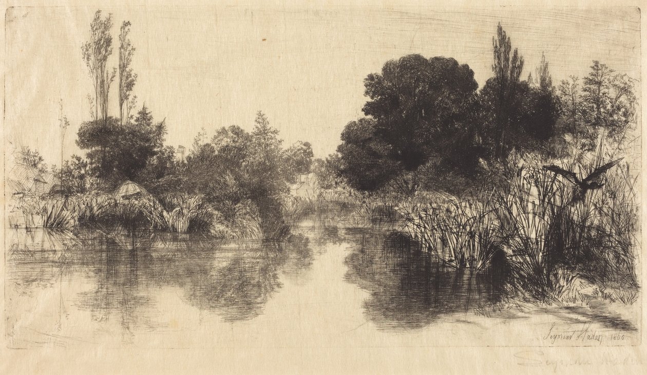Shere Mill Pond (The Larger Plate) by Francis Seymour Haden