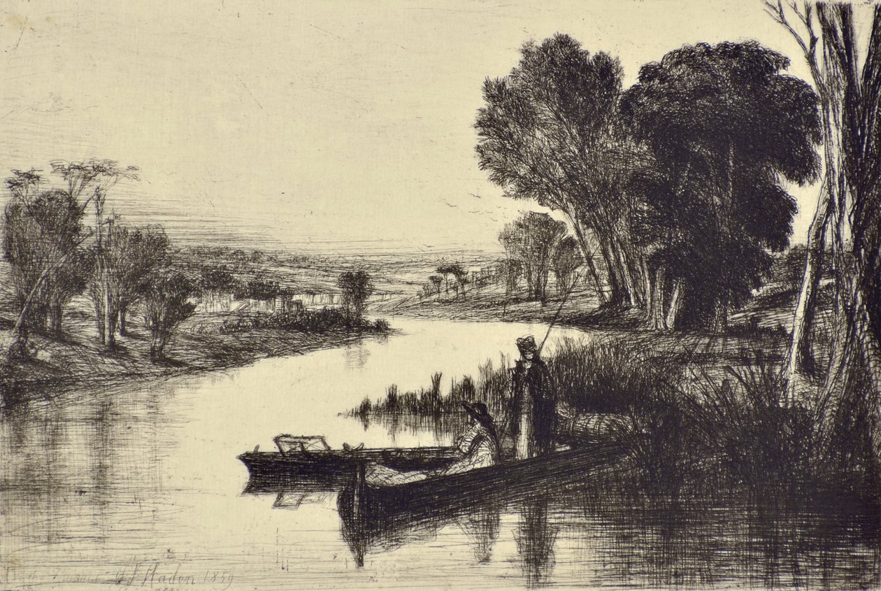 Thames Fishermen No.1 by Francis Seymour Haden