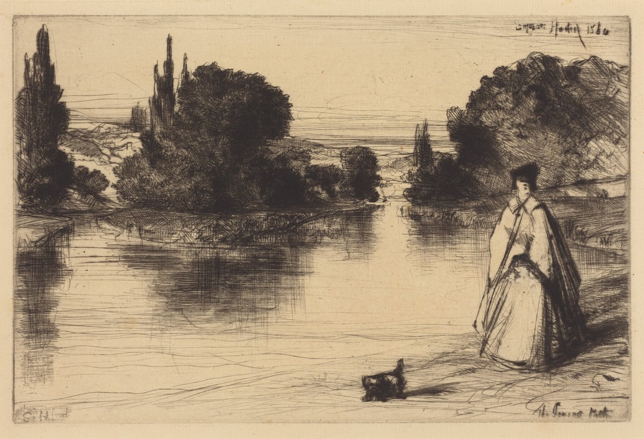 The Towing Path by Francis Seymour Haden