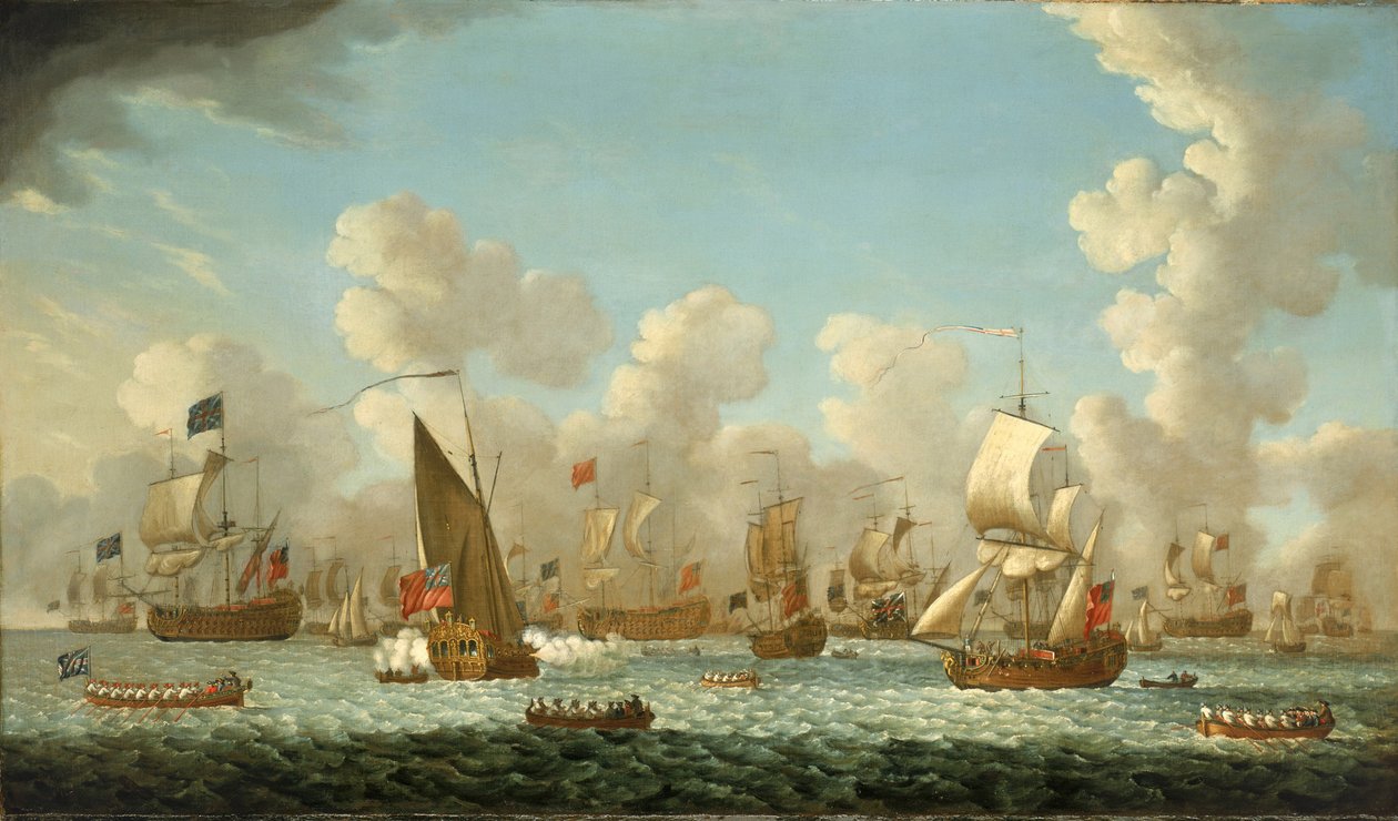 Naval Magazine in Spithead, England, 1767 by Francis Swaine