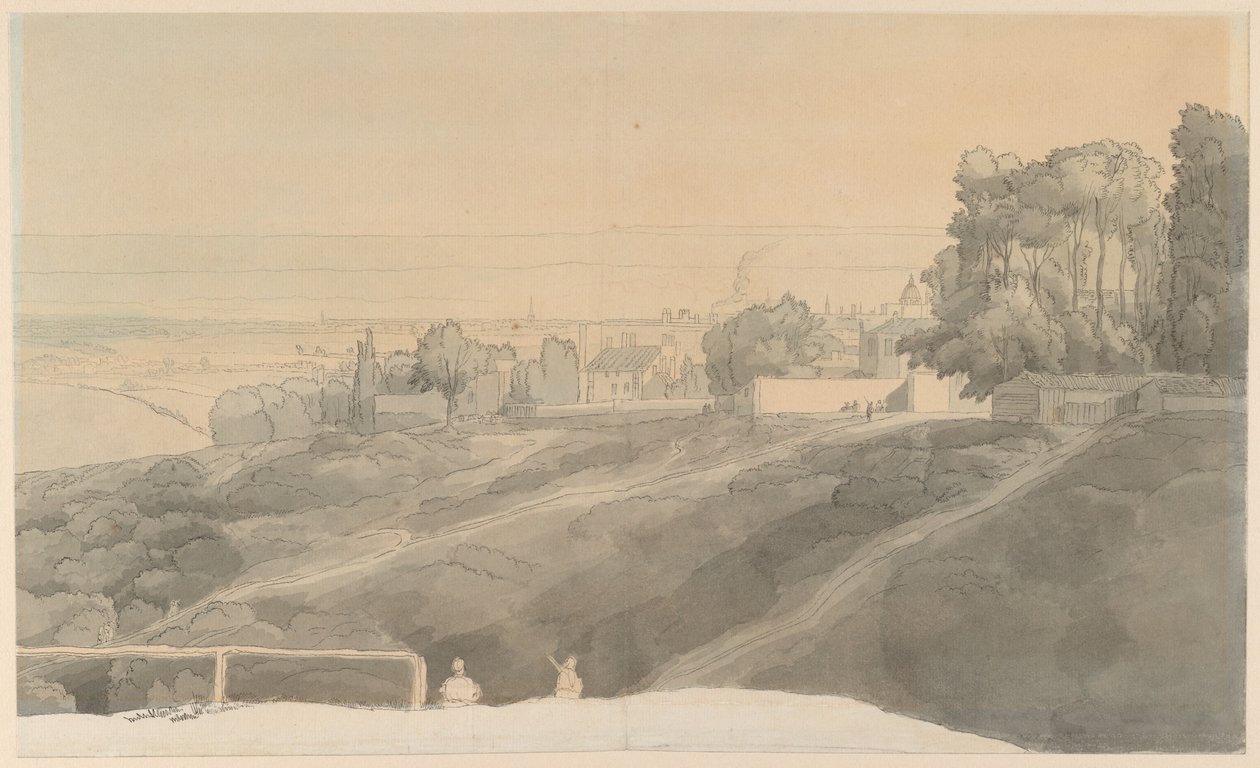 Hampstead Heath, Evening Light by Francis Towne